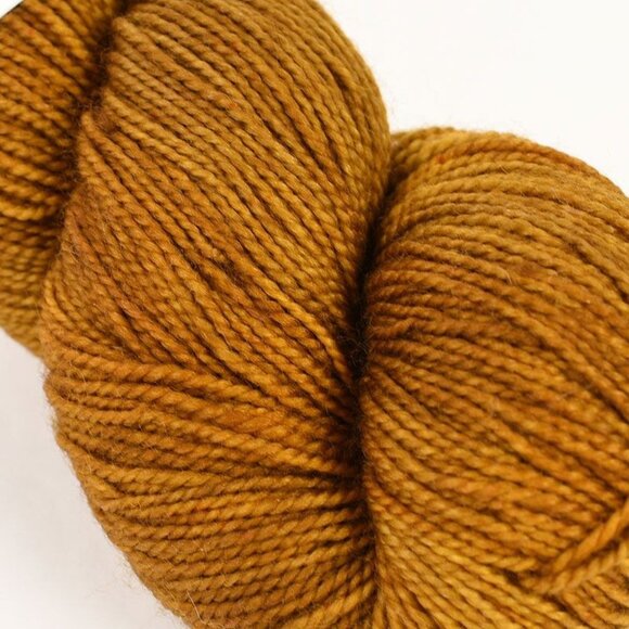 Stress Knits Favorite Yarn Fingering Weight SW Merino Nylon Hand Dyed Sunflower - Picture 2 of 3